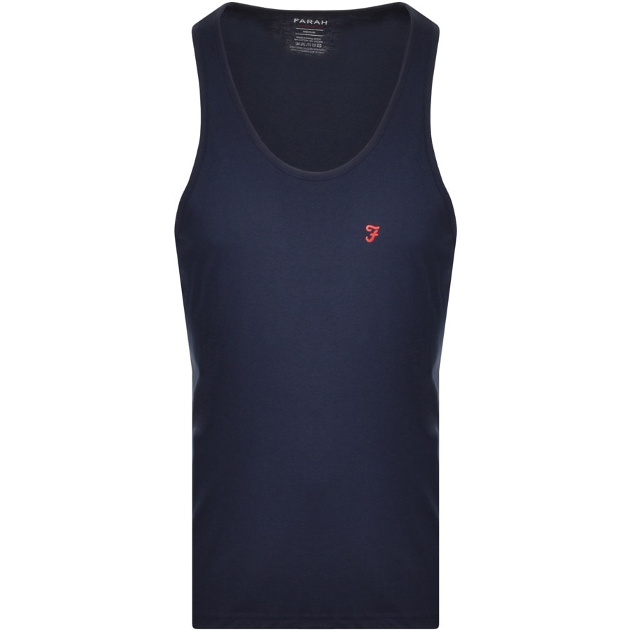 Alternative Image for ProductFarah Vintage Lounge Vests 3 Pack Navy3